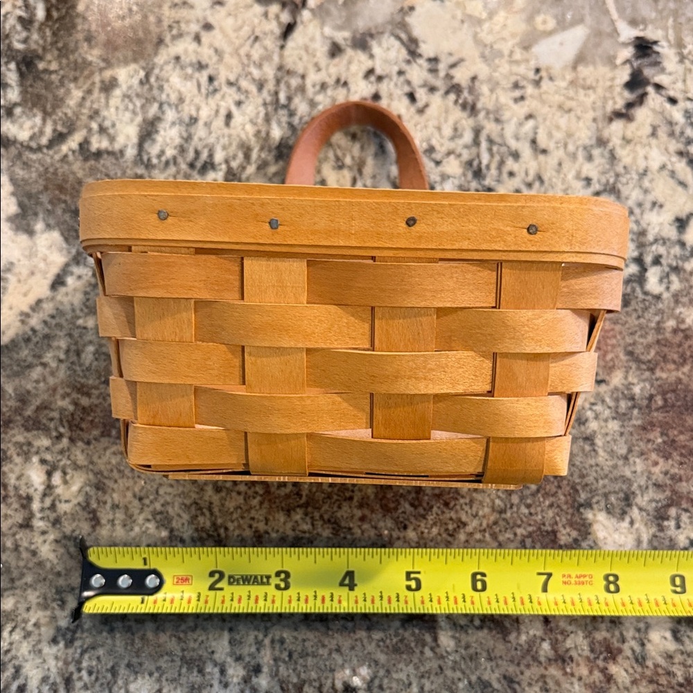 Longaberger Small Woven Basket in Natural Tan